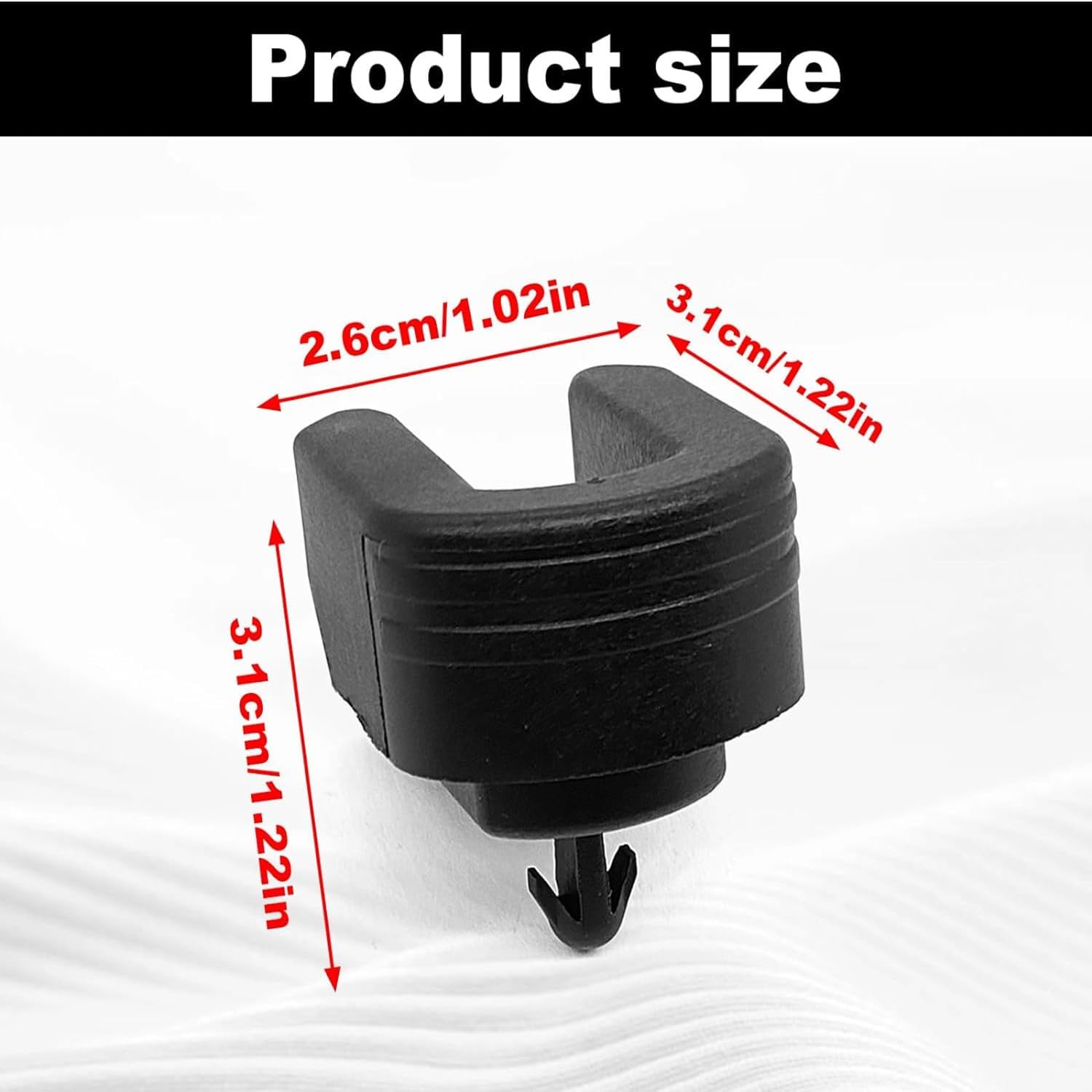 2 Pcs Tailgate Bushing Rear Right Passenger Side Compatible with 2014-2019 Chevy Silverado 1500 2500HD 3500HD Colorado/GMC Sierra 1500 2500 HD 3500 HD Canyon Replaces 22966936 (Black) - Image 2