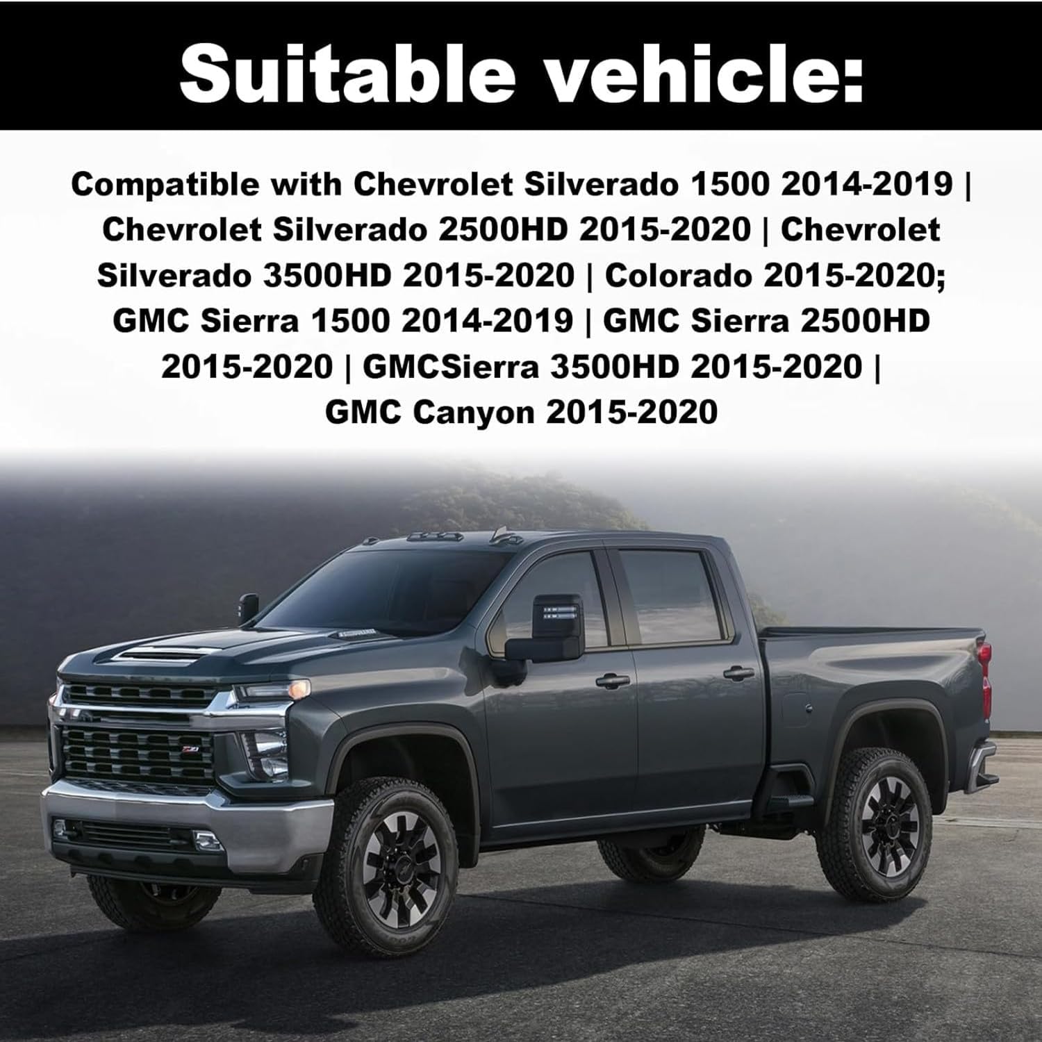 2 Pcs Tailgate Bushing Rear Right Passenger Side Compatible with 2014-2019 Chevy Silverado 1500 2500HD 3500HD Colorado/GMC Sierra 1500 2500 HD 3500 HD Canyon Replaces 22966936 (Black) - Image 3