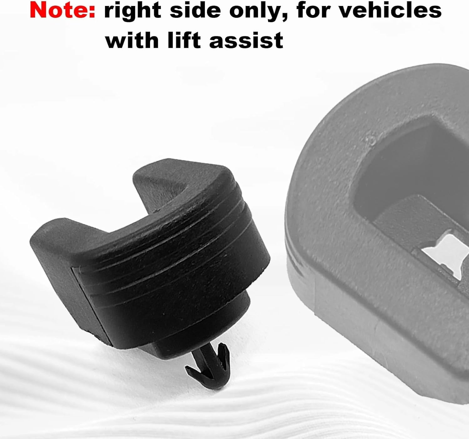 2 Pcs Tailgate Bushing Rear Right Passenger Side Compatible with 2014-2019 Chevy Silverado 1500 2500HD 3500HD Colorado/GMC Sierra 1500 2500 HD 3500 HD Canyon Replaces 22966936 (Black) - Image 4