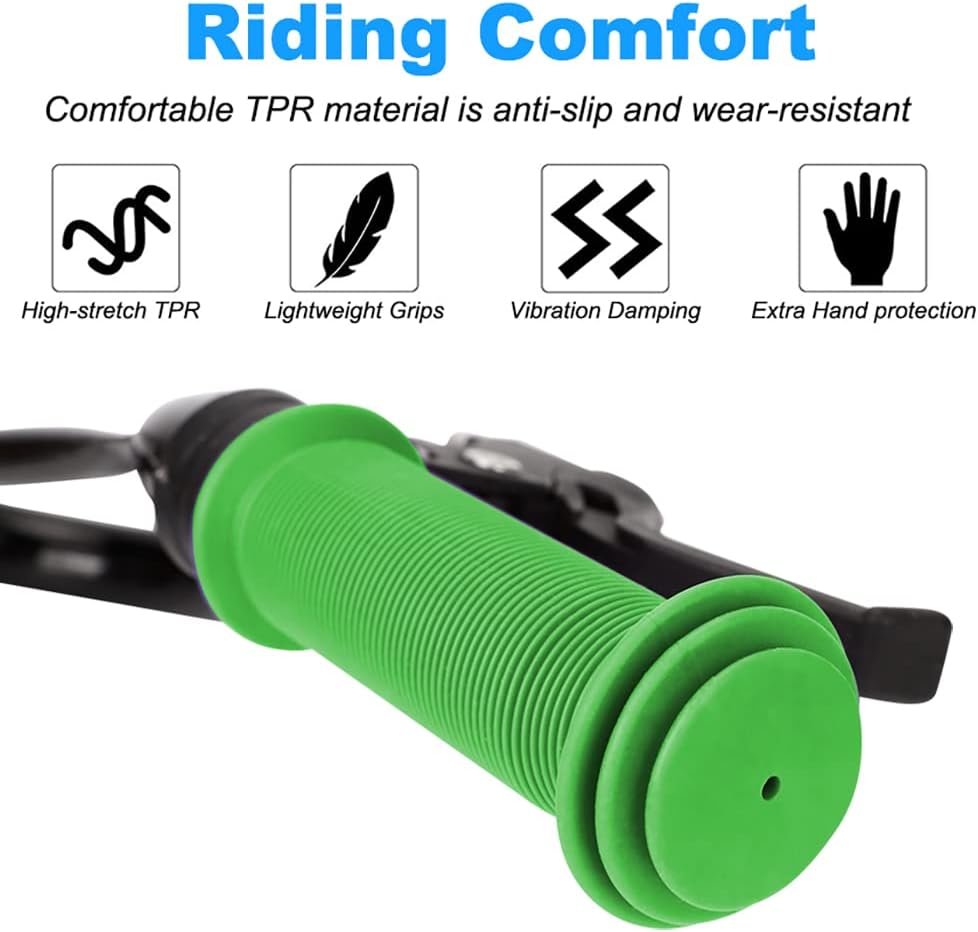Kids Bike Grips - Kid Bicycle Grips Handlebar 22.2mm for 12”to 16”Bike with Safe Mushroom Pattern | 105mm Soft Toddler Balance Bike Grips Mini Kick Scooter Tricycle Grips for Boys Girls - Image 2