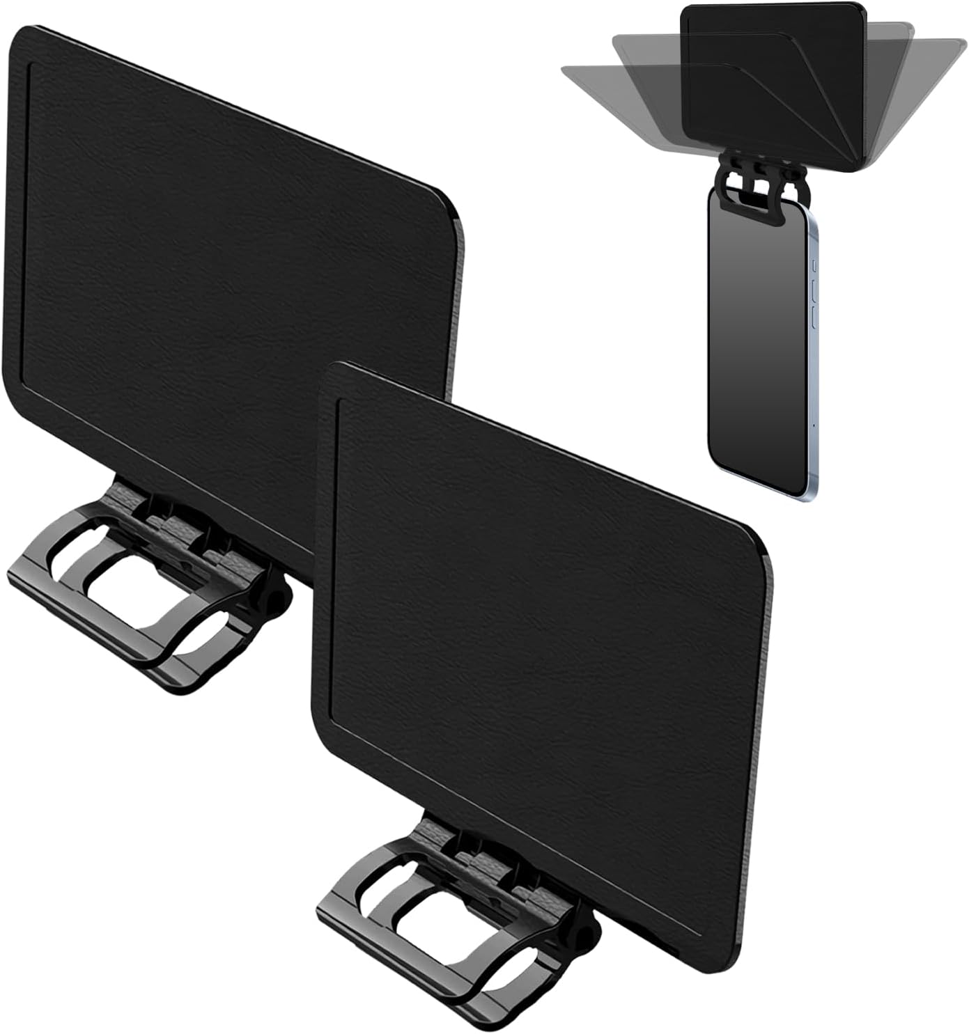 2PCS Phone Sunshade Cover, Adjustable Phone Umbrella for Sun, UV Protection Anti-Glare Sun Visor, Portable Screen Shield, for Outdoor Driving, Beach, Travel - Compatible with 4-7