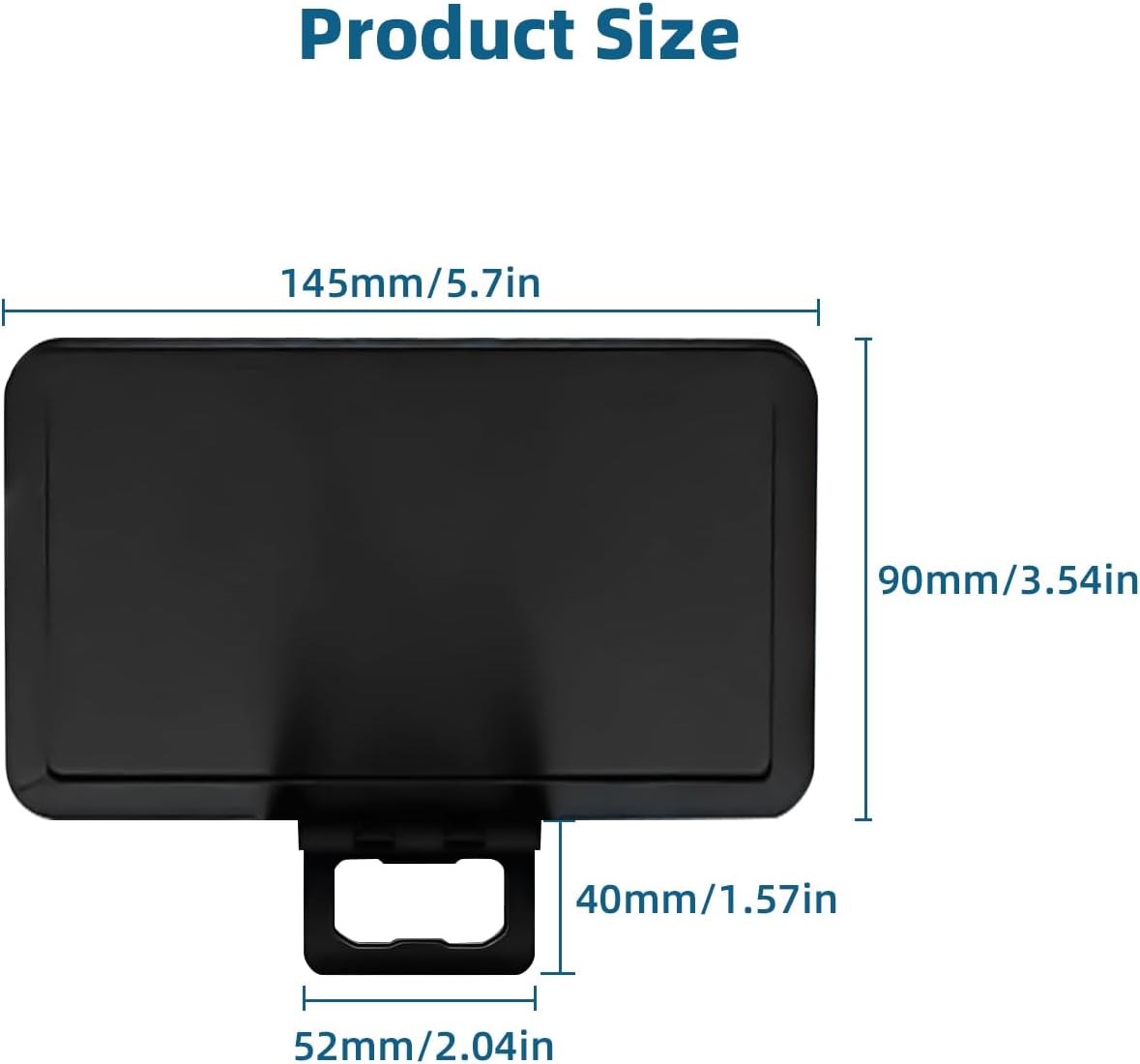 2PCS Phone Sunshade Cover, Adjustable Phone Umbrella for Sun, UV Protection Anti-Glare Sun Visor, Portable Screen Shield, for Outdoor Driving, Beach, Travel - Compatible with 4-7