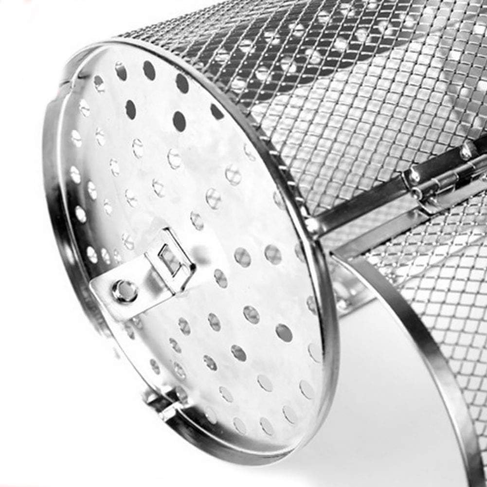 Rotisserie Basket for Oven & Grill - 360-Degree Rotating Stainless Steel with Door Opening Design, Perfect for Smoking Meat, Roasting Nuts, and BBQ Accessories - Image 6