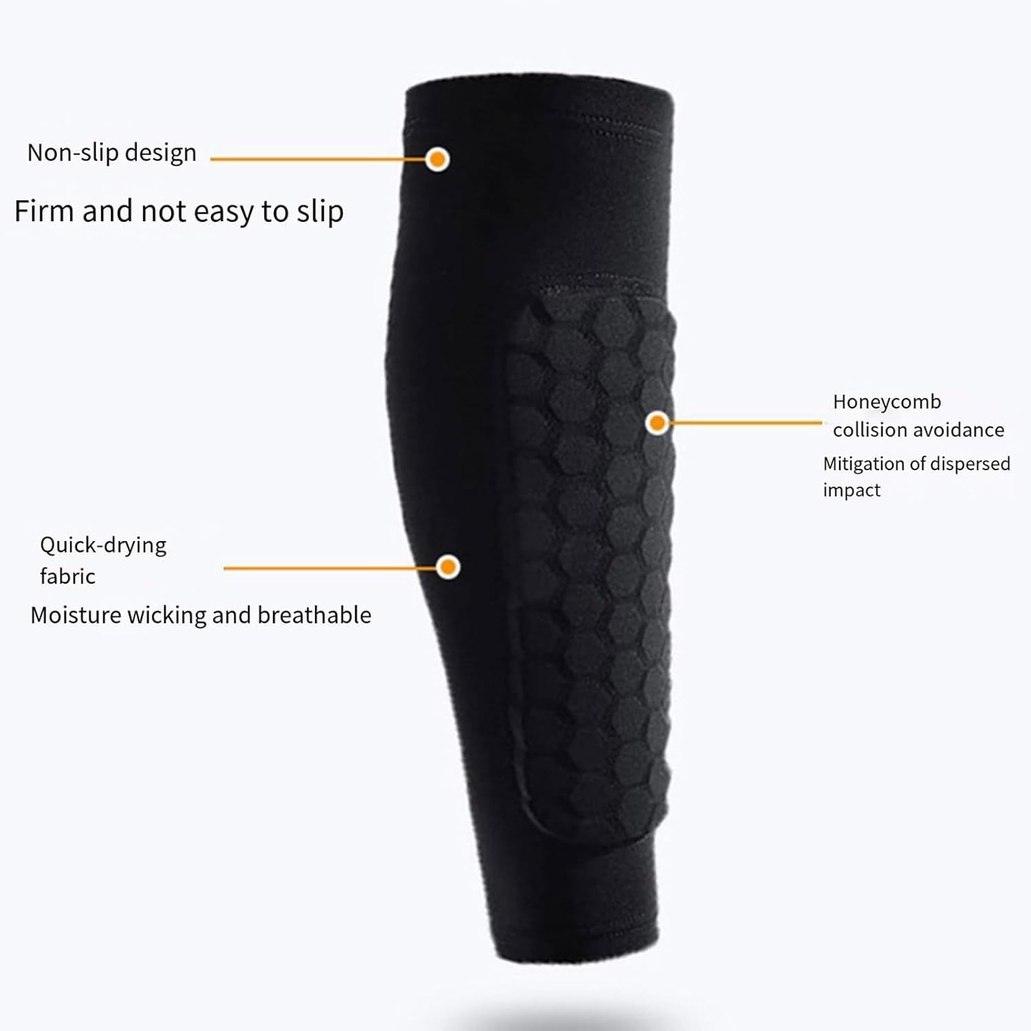 Shin Guards for Soccer, Lightweight Shin Pads for Kids Youth & Adult - Football Shin Defender Protective Gear, Comfortable Breathable Leg Guards - Image 3