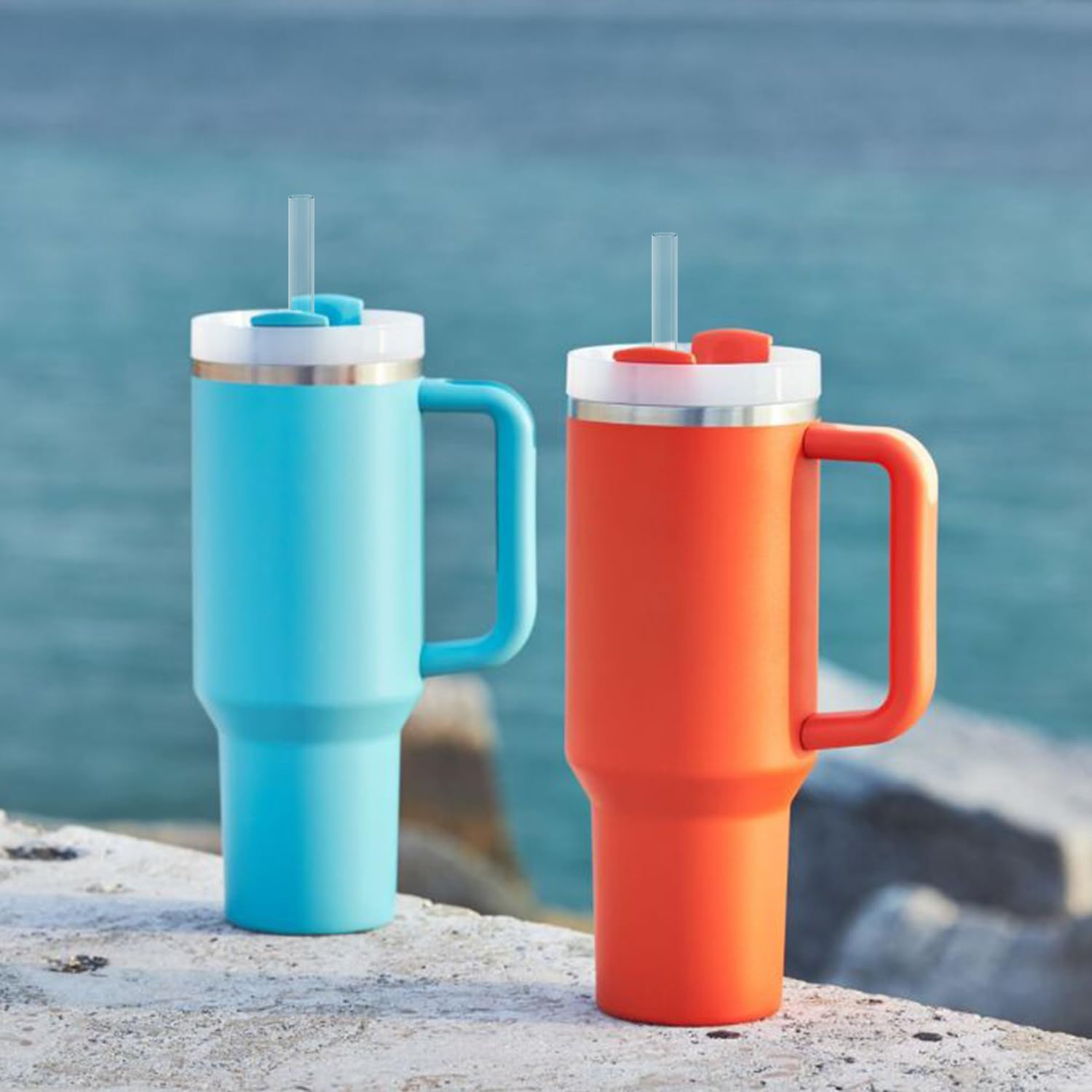 10 Pcs Replacement Straws Compatible with Stanley 30 oz Cup Tumbler, Reusable Plastic Cleaning Brush for Adventure Travel Tumbler（10.4inch Long） - - Image 6