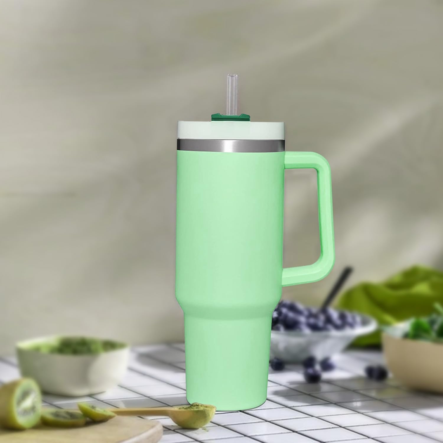 10 Pcs Replacement Straws Compatible with Stanley 30 oz Cup Tumbler, Reusable Plastic Cleaning Brush for Adventure Travel Tumbler（10.4inch Long） - - Image 7