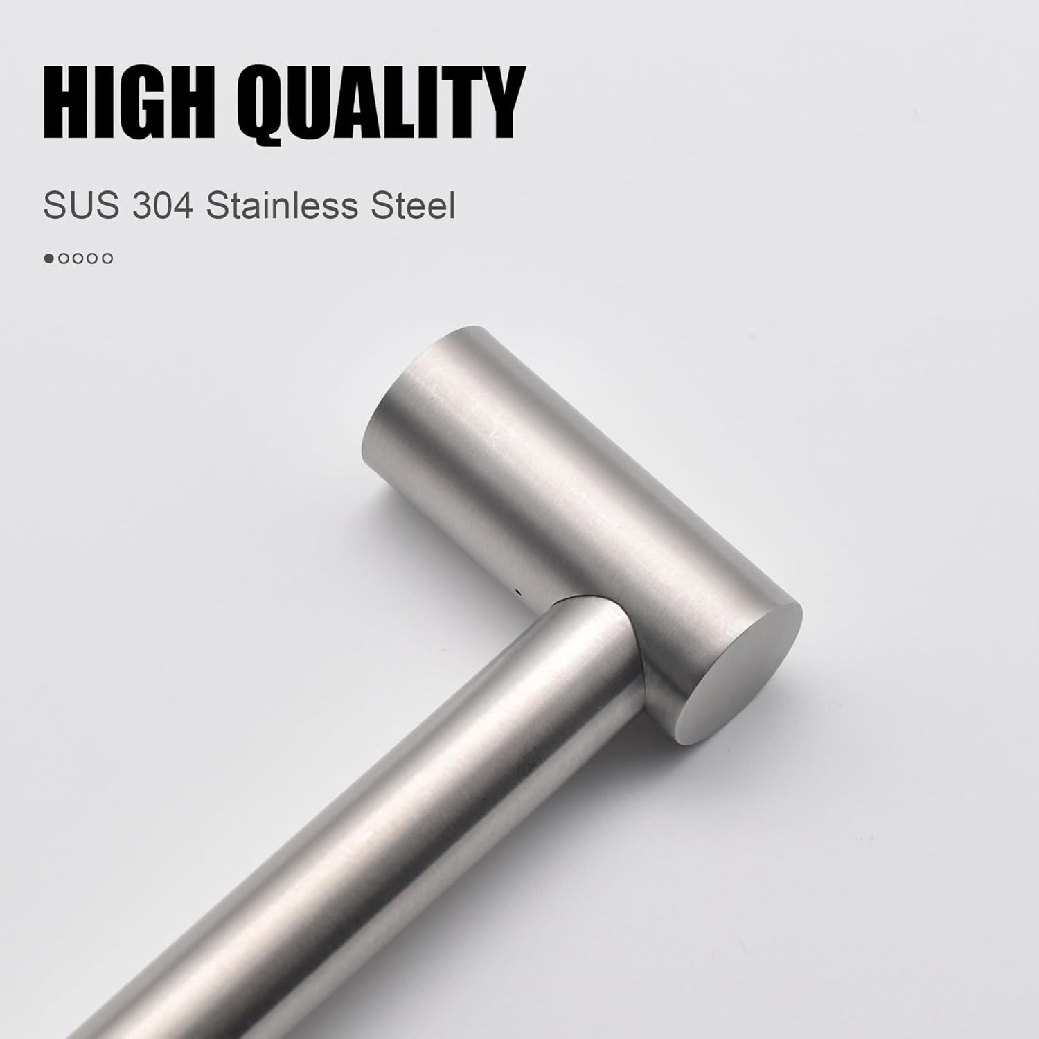 Towel Bar - Adjustable 304 Stainless Steel Holder for Bathroom (11.8inch-22.6inch) Sturdy and Rustproof Wall Mounted Rack Accessories, Silver… Silver - Image 4