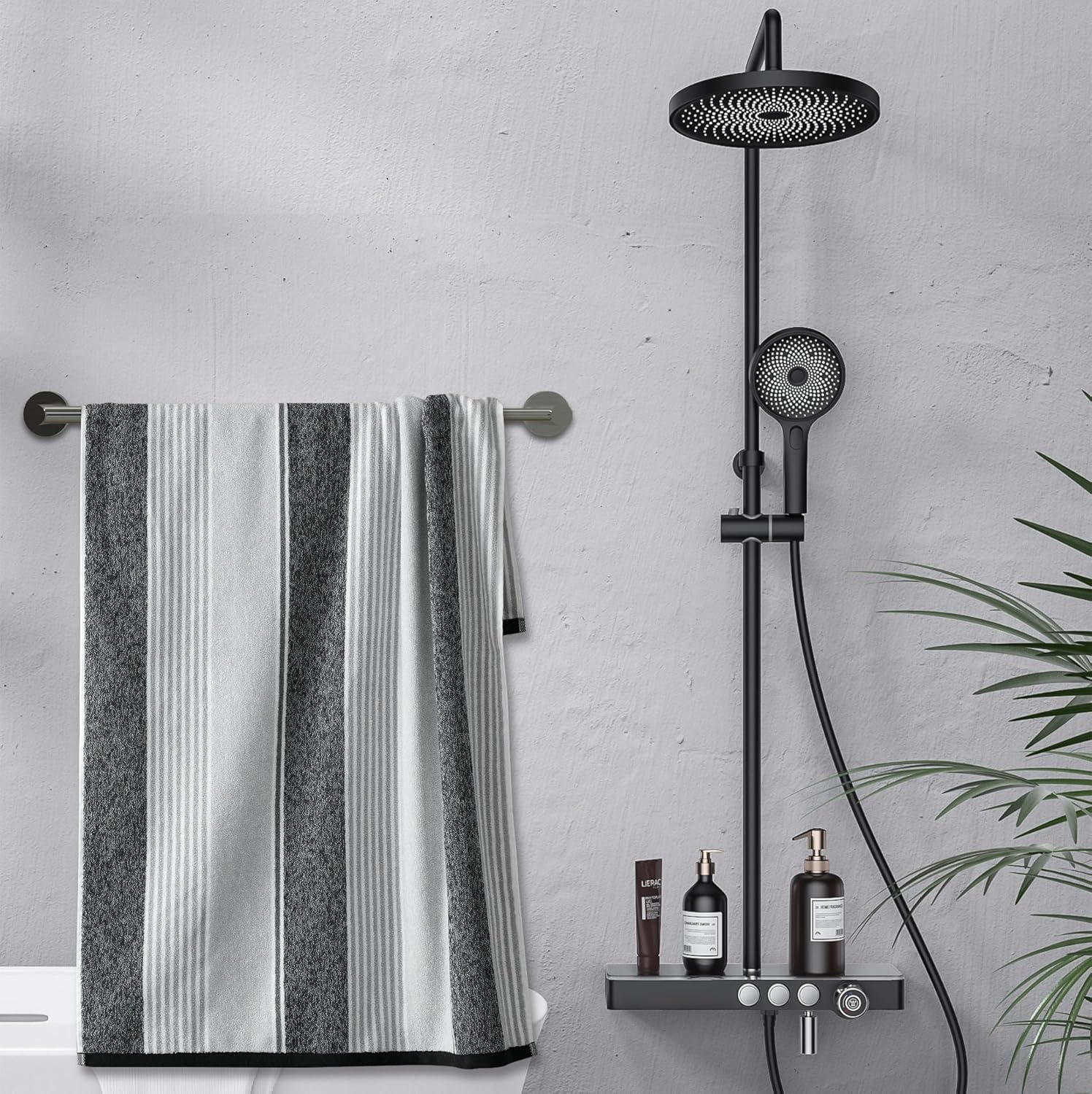 Towel Bar - Adjustable 304 Stainless Steel Holder for Bathroom (11.8inch-22.6inch) Sturdy and Rustproof Wall Mounted Rack Accessories, Silver… Silver - Image 7