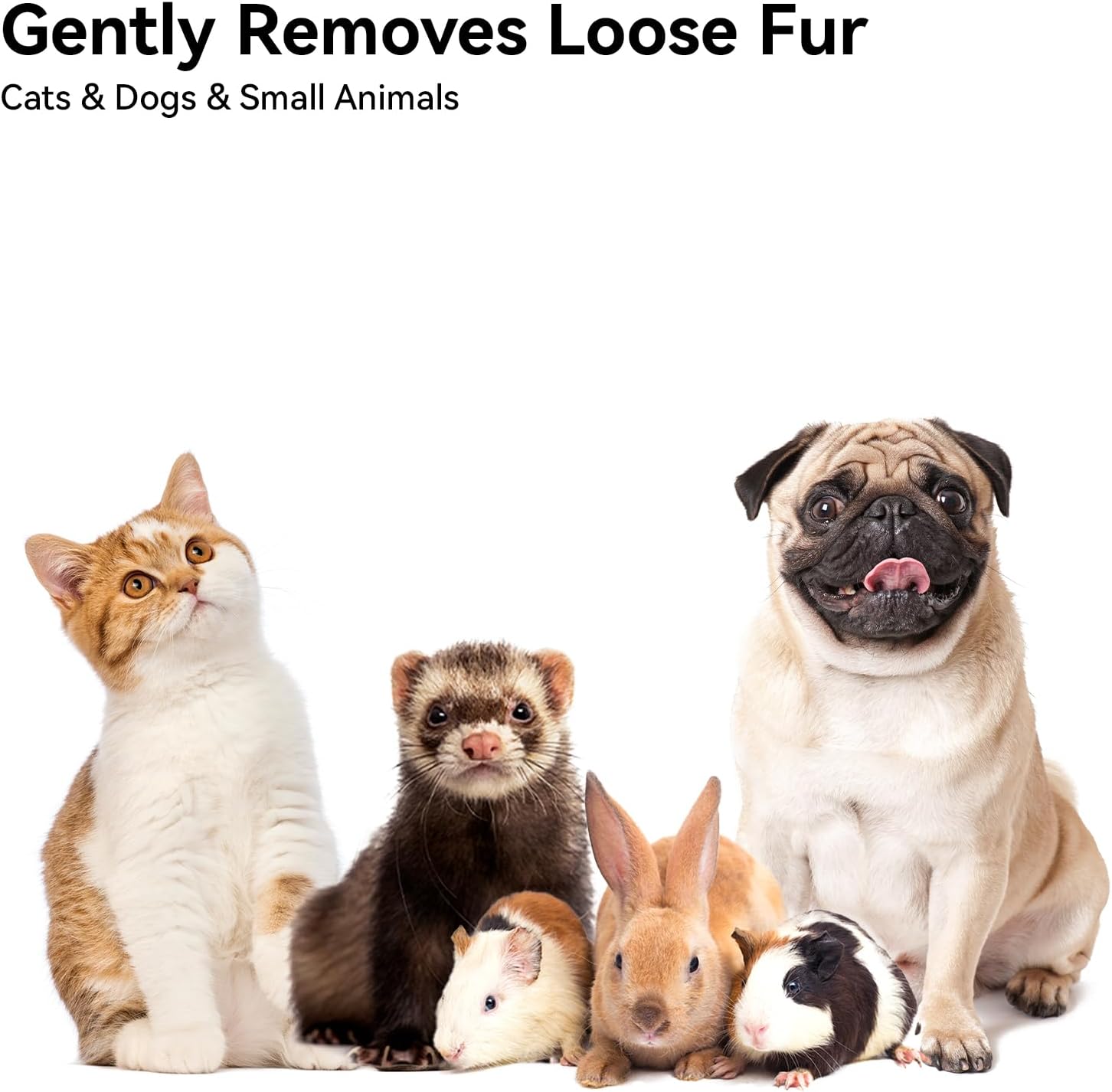 Cat Brush for Shedding, Brushes Indoor Cats, Long or Short Haired Grooming Comb Kitten Rabbit Massage Removes Loose Fur White - - Image 8