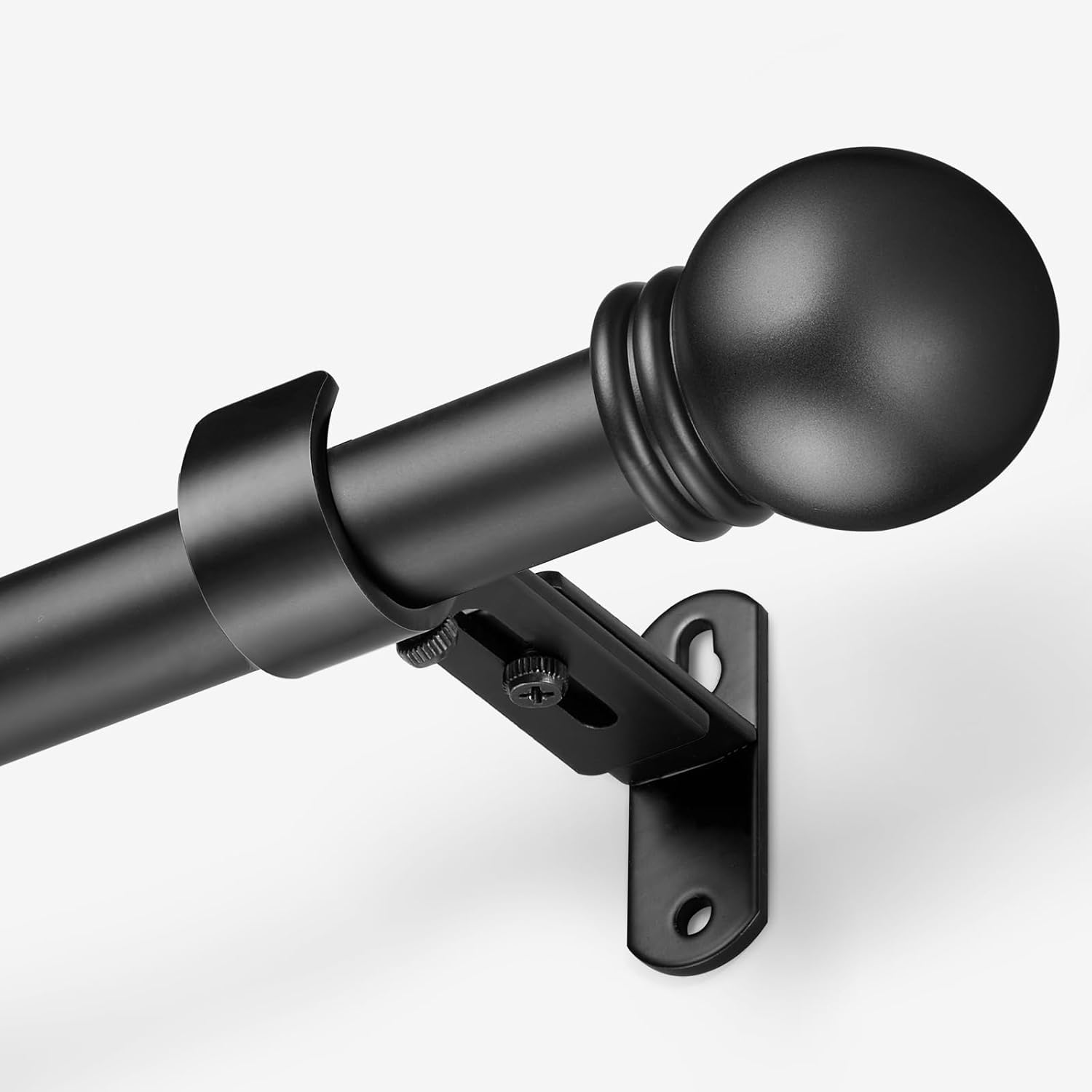 Curtain Rods for Windows 16 to 48 Inches, Rod Max Adjustable Length of 60 IN, 1