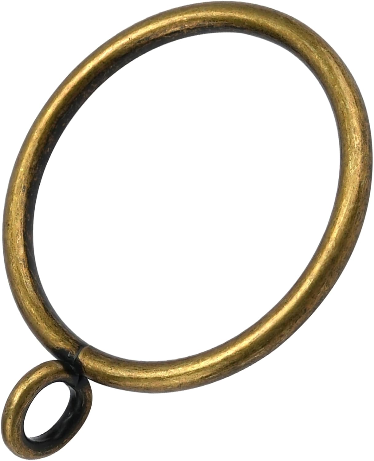 44 Pack Curtain Rings with Eyelets, Metal Drapery for Pinch Pleat Curtains, Drape Ring 1.5 Inch I D, Fits Up to 1.2 in Rod (Bronze) Antique Bronze - - Image 1