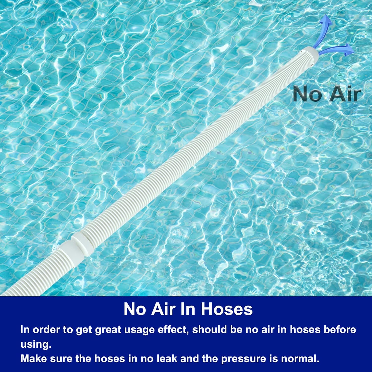 Vacuum Hose/Replacement Pool Hose -1.5” 8 Hoses for Pool,Spa White - - Image 5
