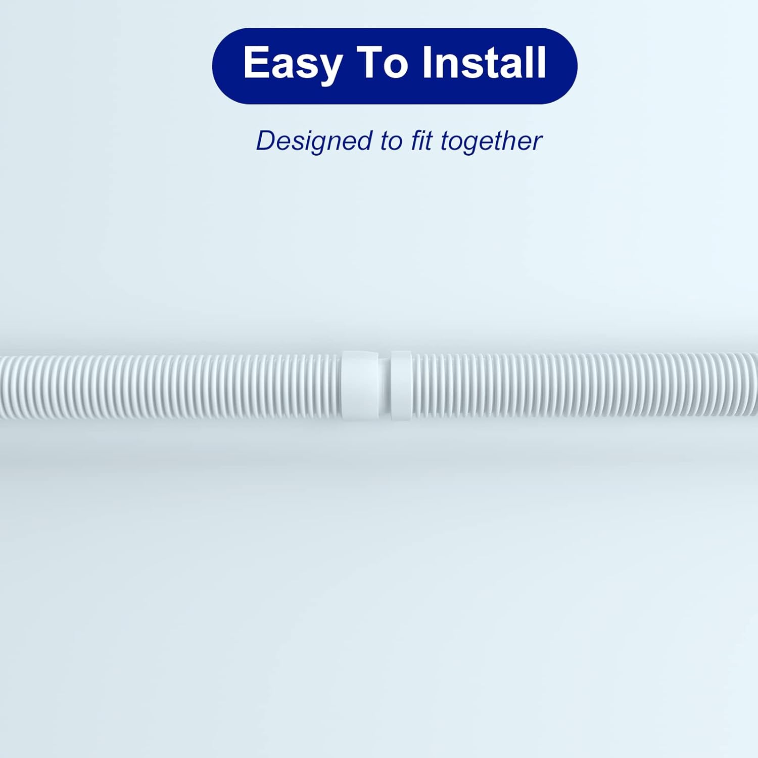 Vacuum Hose/Replacement Pool Hose -1.5” 8 Hoses for Pool,Spa White - - Image 6