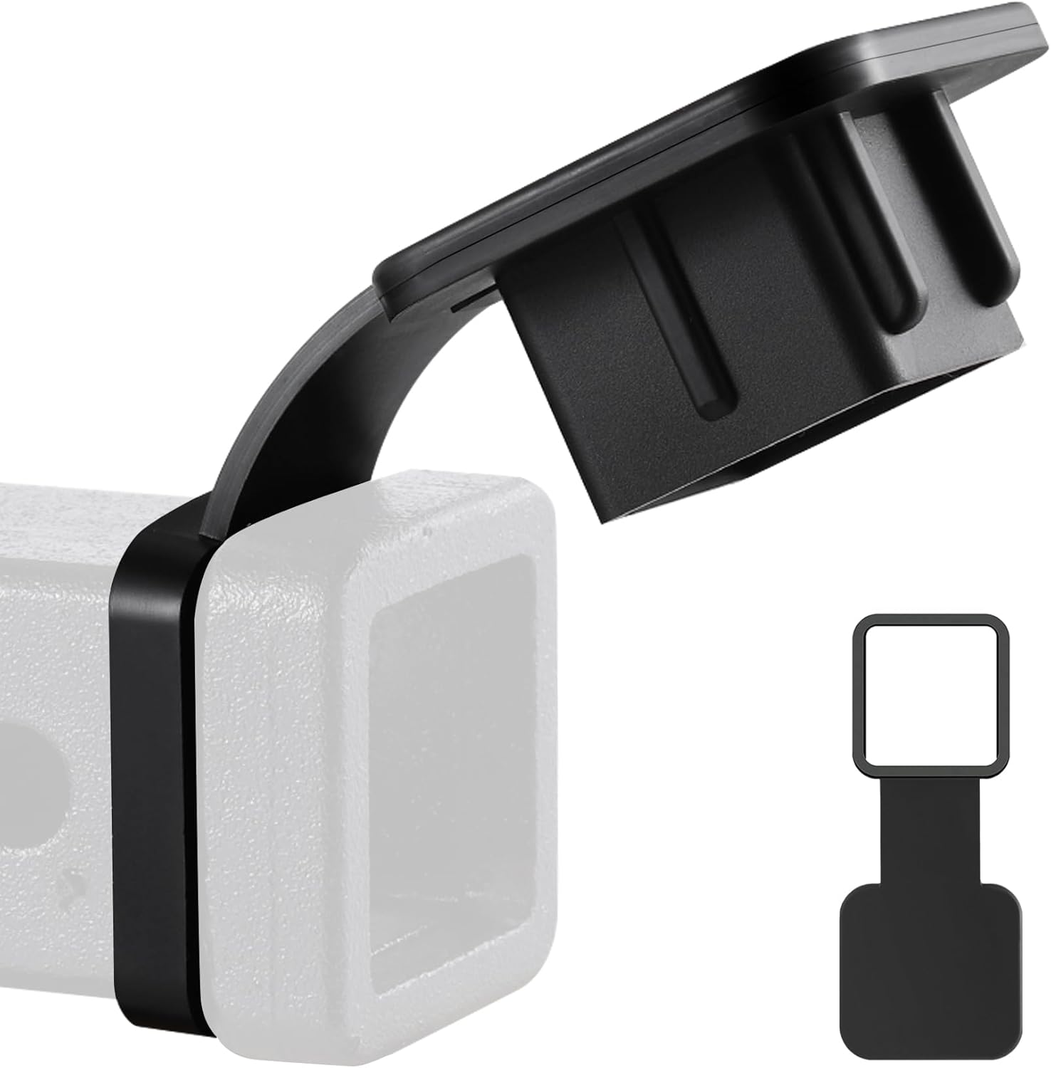 Fits for 2-inch Hitch Cover, Trailer Cover Tube Plug Insert, Car Exterior Accessories, Receiver Black 1 - Image 1