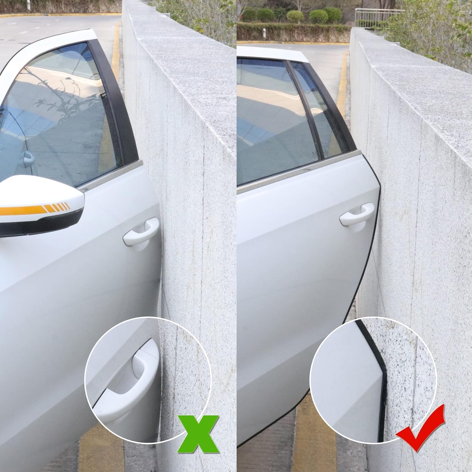 16.4Ft (5M) Car Door Edge Guard, No Glue Entry Guard Protective Strip, Rubber Trim Protector, Applicable to Car, Truck, SUV and ATV, Exterior Accessories（Black） Black 16.4Ft/5M - Image 6