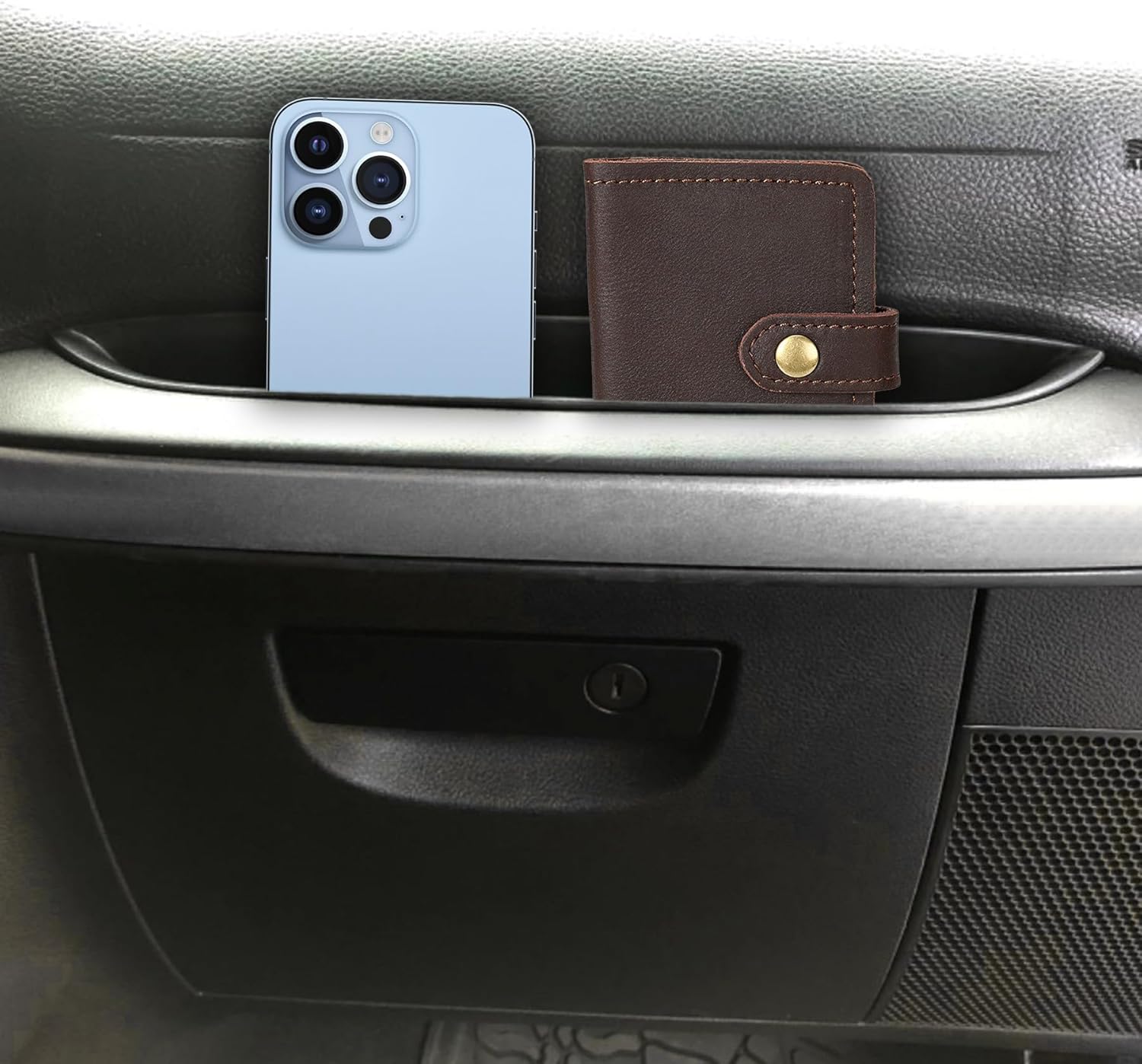 Passenger Storage Tray Organizer Grab Handle Box Compatible with 2011-2017 Jeep Wrangler JK JKU, Accessories, Car Interior Black - - Image 4