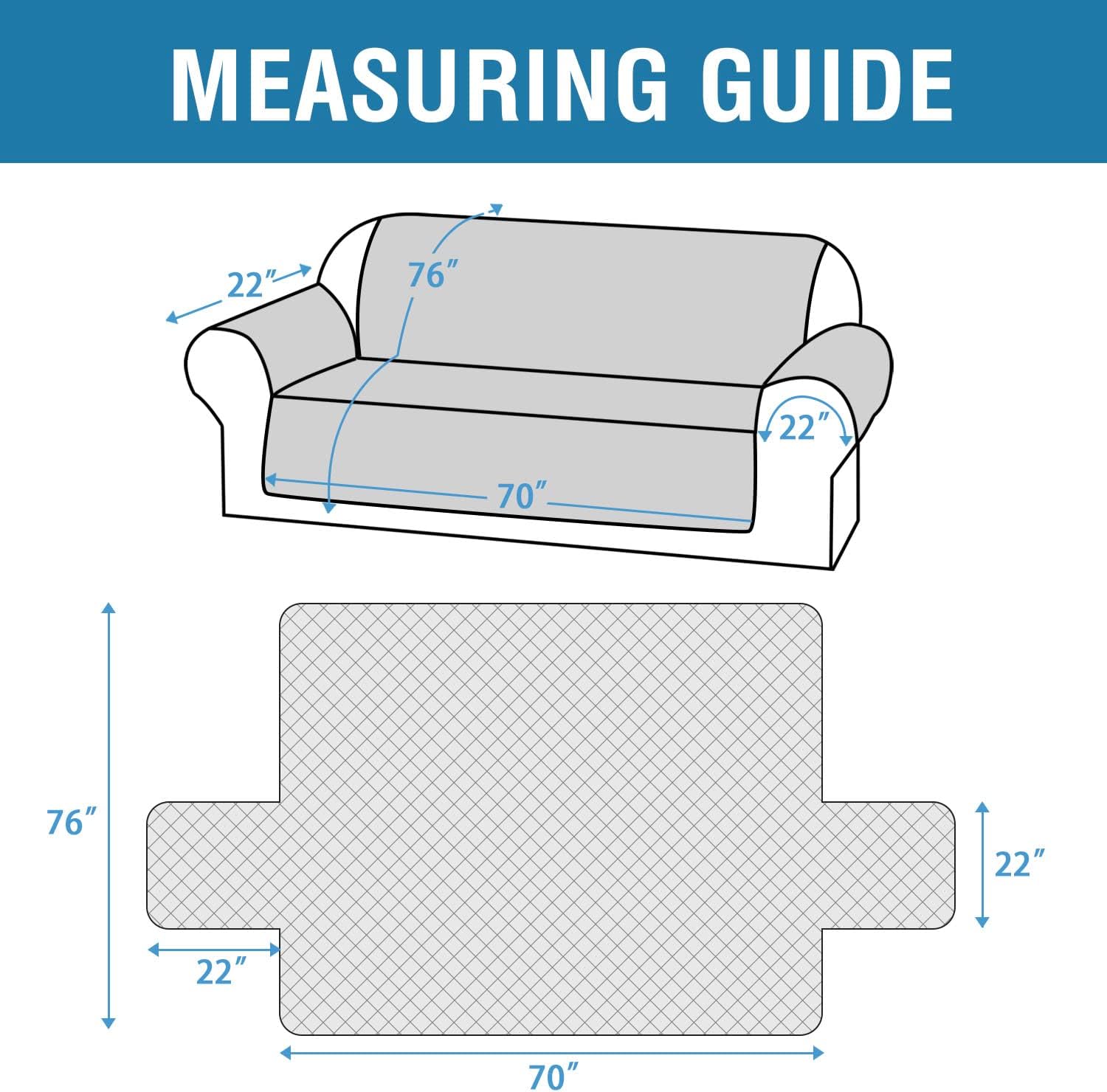 Sofa Cover, 100% Waterproof Slipcover Furniture Protector, Washable Couch Cover with Non-Skid Backing and Elastic Straps for Kids, Dogs, Pets(Sofa, French Oak) Oak - Image 2