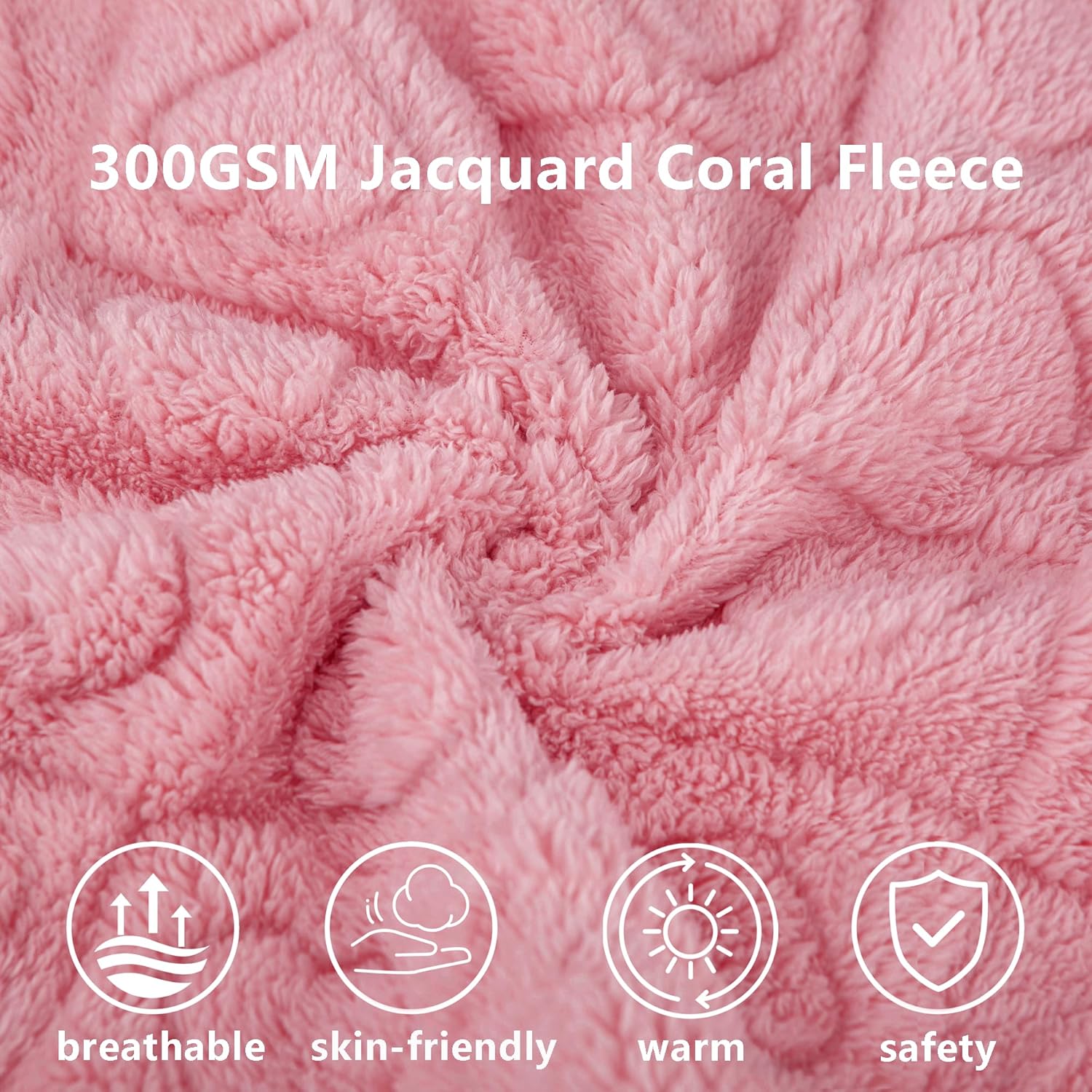 Pet Blanket for Dogs Cats, Ultra Soft Fuzzy Fleece 300GSM, Washable Small Dog Blanket, Premium Plush Puppy Bed Cover Couch, Calming Cat Crate Mat (Pink, 25x35) Pink 25x35