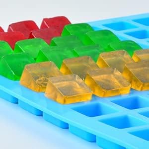 Square Silicone Candy Molds - Mini for Hard Candy, Chocolate, Gummy, Caramel, Ganache, Ice Cubes (2) - Image 4