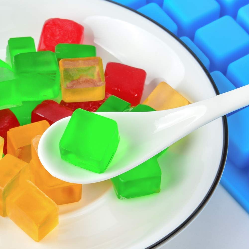 Square Silicone Candy Molds - Mini for Hard Candy, Chocolate, Gummy, Caramel, Ganache, Ice Cubes (2) - Image 5