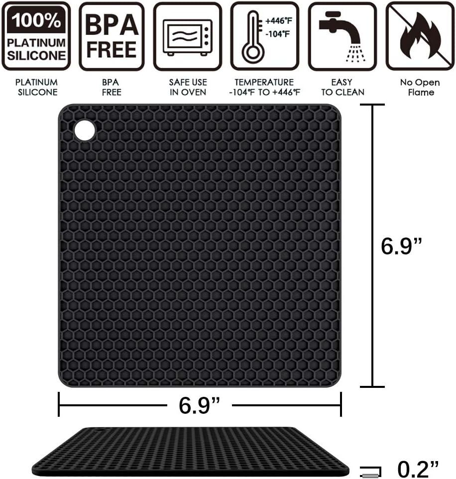 Square Silicone Trivet Mat - - Image 4