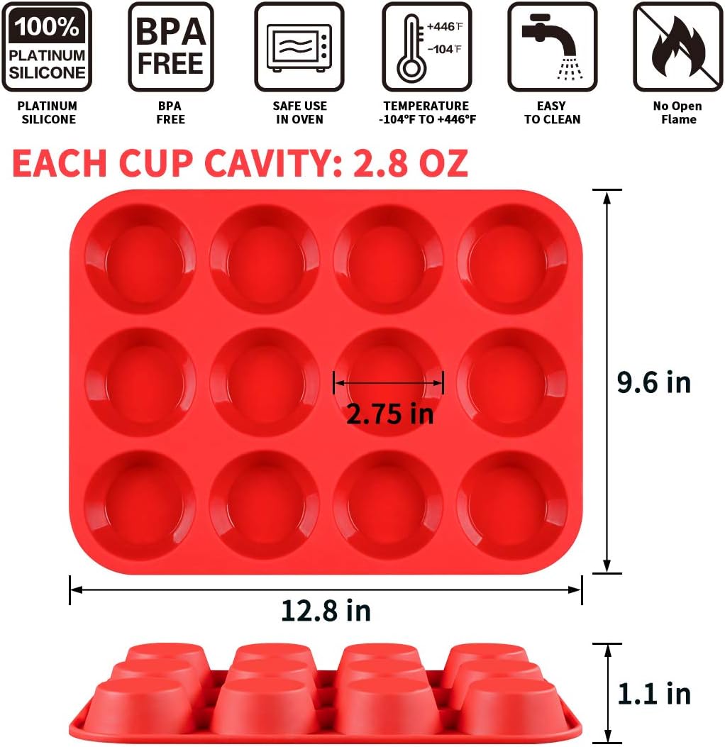 12-Cup Muffin Pan & Mini 24-Cup Cupcake - - Image 4