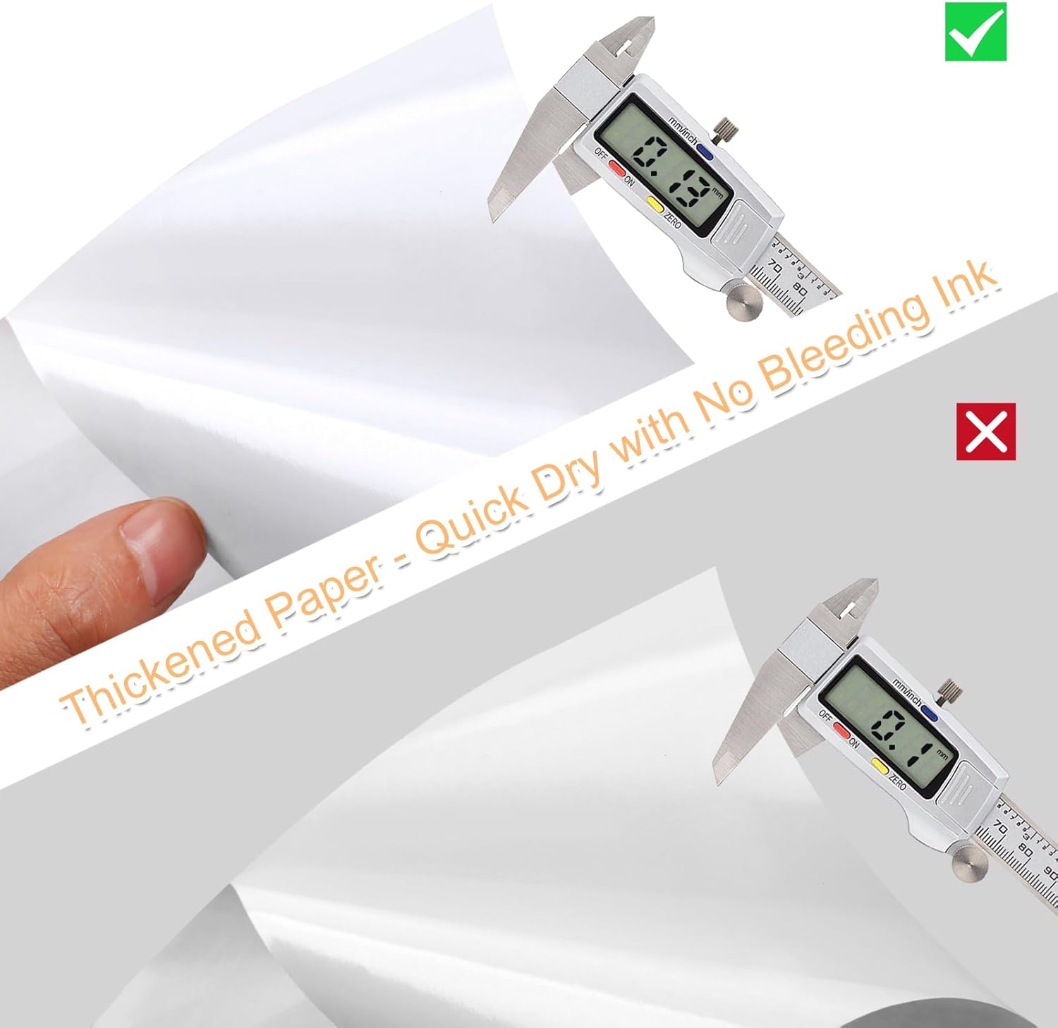 Printable Sticker Paper for Inkjet Printer, 40 Sheets 8.5