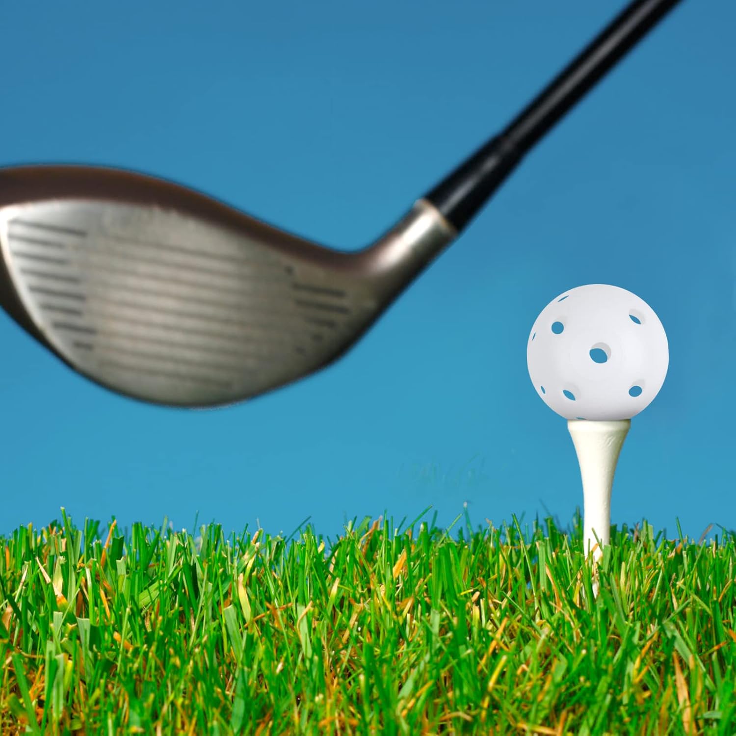 Practice Golf Balls 24 Pack, 42mm Plastic Balls, for Backyard, Training Swing Multicolor - - Image 6