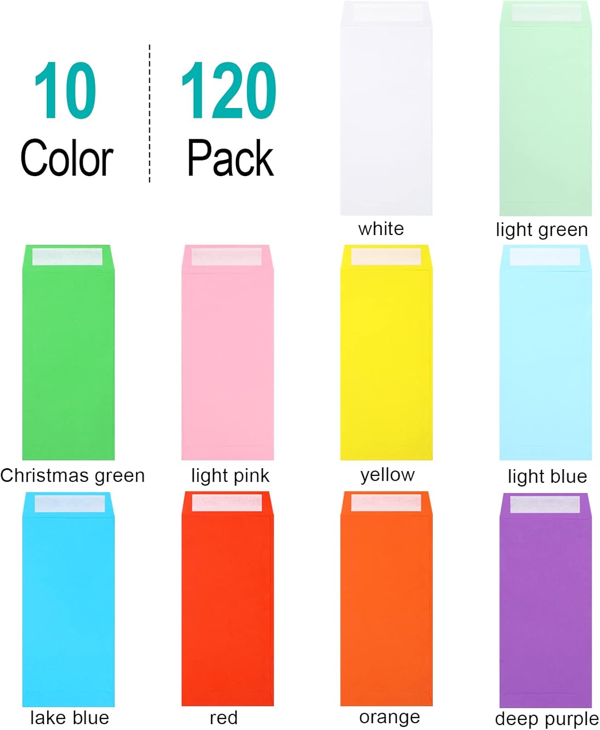 Cash Envelopes -120 Money Saving Challenge, 3.2x6.6inch for Budgeting, Coins, Checks, Gift Cards & Tickets - 3.2x6.6in - Image 2