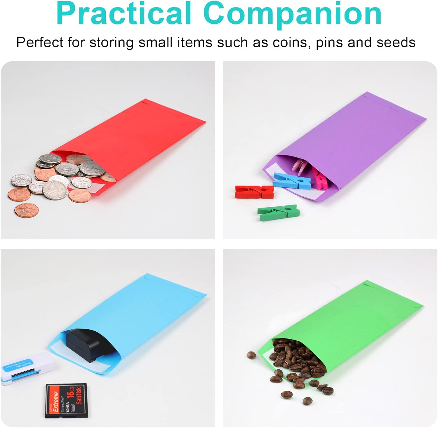 Cash Envelopes -120 Money Saving Challenge, 3.2x6.6inch for Budgeting, Coins, Checks, Gift Cards & Tickets - 3.2x6.6in - Image 6