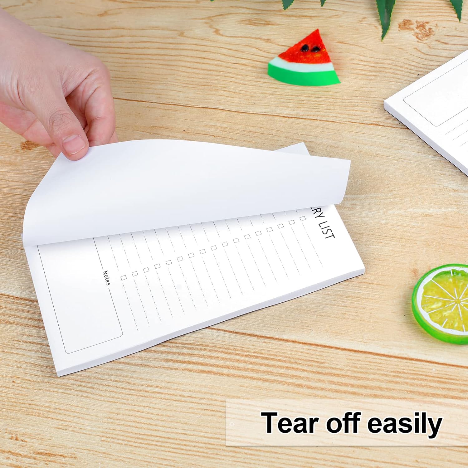 Grocery List Magnet Pad for Fridge, 2 Pack Magnetic Notepads Refrigerator, Full Back Shopping Lists, 60 Sheets Per Note Pads - - Image 3