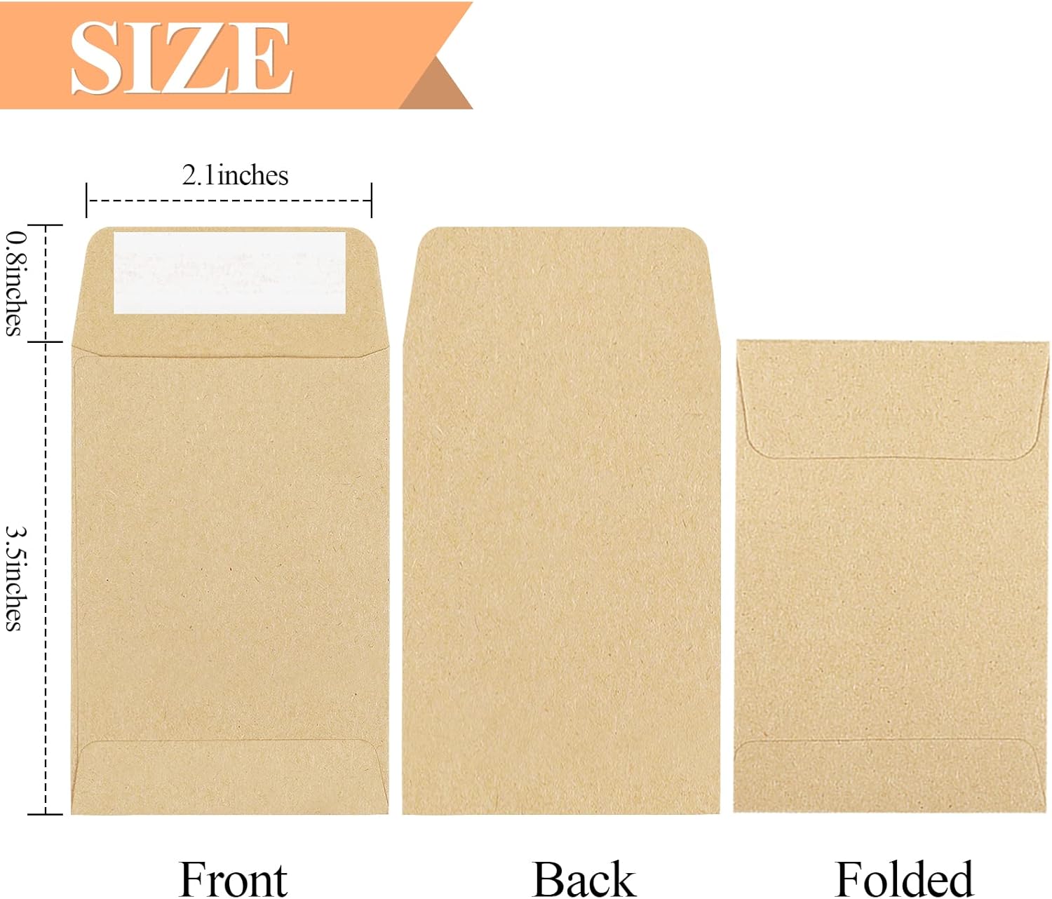 180 Pack Coin Envelopes 2.35