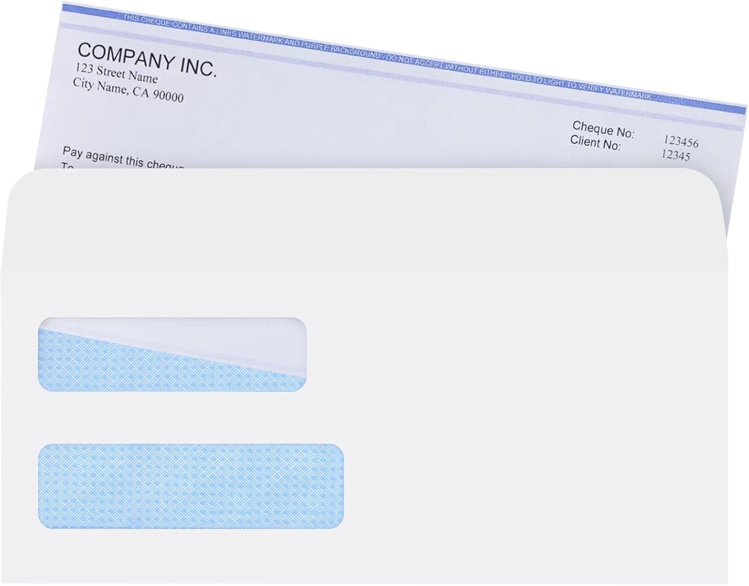 #10 Window Envelopes 72P, Double Self Seal for Invoices, Statements and Business Checks, Size 4-1/8 x 9-1/2 Inches (White) - - Image 4