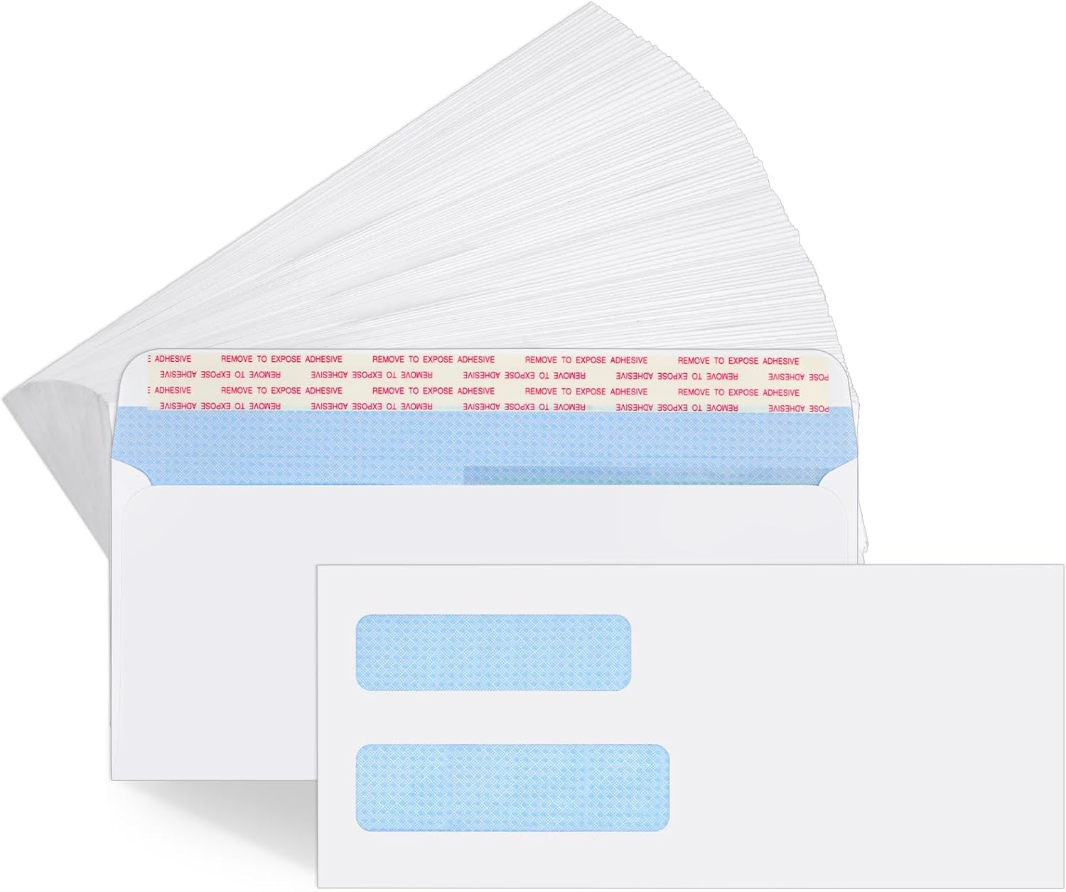#10 Window Envelopes 72P, Double Self Seal for Invoices, Statements and Business Checks, Size 4-1/8 x 9-1/2 Inches (White) - - Image 6