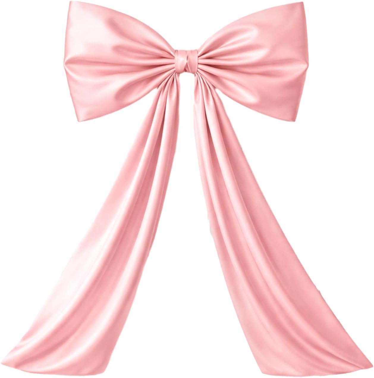 Large Pink Bow Decor Coquette Wall for Backdrop 24 x 36'' Big Giant Satin Ribbon Tie Birthday Wedding Bridal Baby Shower Party Ballerina Room Hanging Decoration(Lining Support) 36 Inches - Image 1
