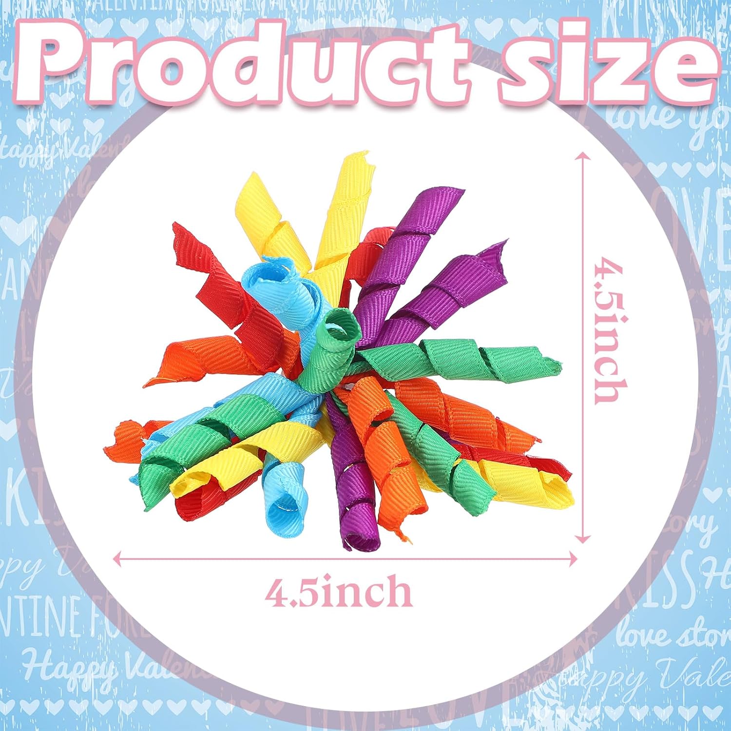 12 Pcs Rainbow Curly Bows Colorful for Gift Wrapping Self-Adhesive Bow Presents Wine Bottle Ribbon Birthday Wedding Bridal Shower Holiday Party Favors 4.5-5 x in(LxW) - Image 7