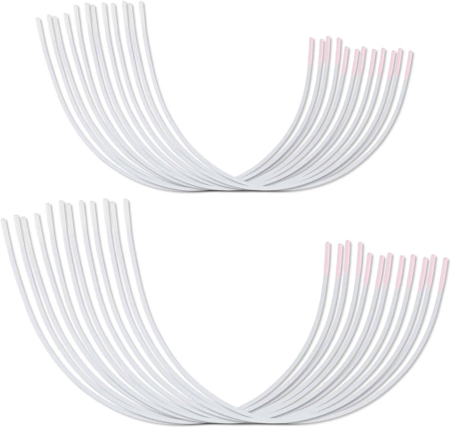 12 Pairs Bra Underwires, Metal Underwire Replacement Sturdy Supporters for Bras D Cup E Accessories White - - Image 1