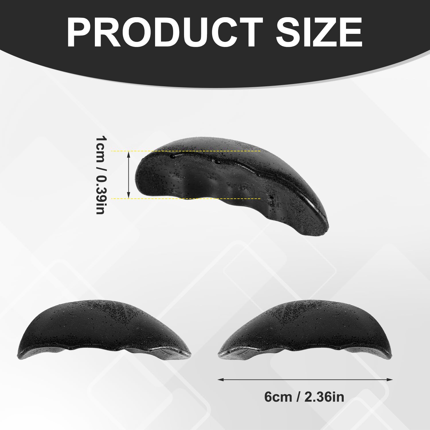 Shoe Filler for Too Big Shoes, Toe Insert to Make Boot Fit Tighter Fillers Cushion Inserts Loose Boots Men and Women (Size S, 2.36x0.39 Inch) - - Image 2