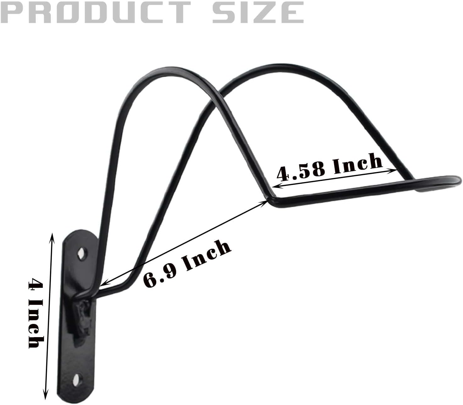 Wall Mounted Equestrian Helmet Rack,Metal Holder for Motorcycle Bike Baseball - - Image 4