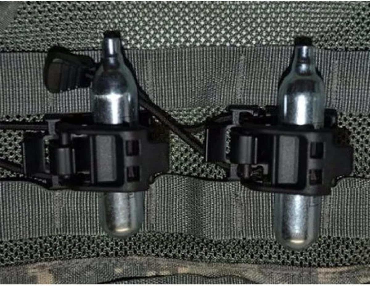 4 Pieces Tactical Gear Molle Clips Attachments Multifunction Hanging Buckle for Backpack Vest Black - - Image 5
