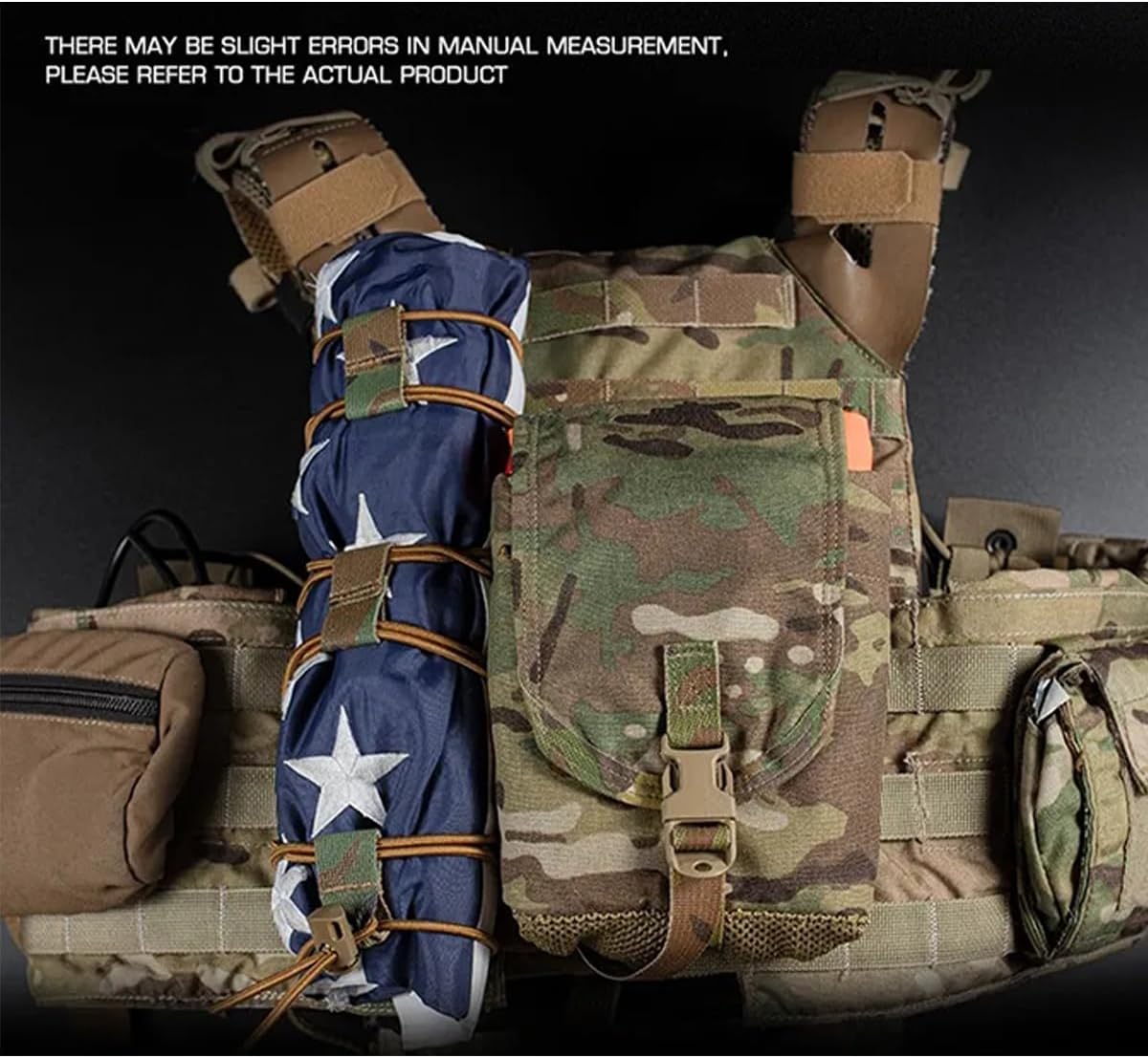 Tactical Flag Bungee Elastic Fastener Strap Shock Cord Retention Molle Webbing Loop Lock Secure Plate Carrier Attachment - - Image 3