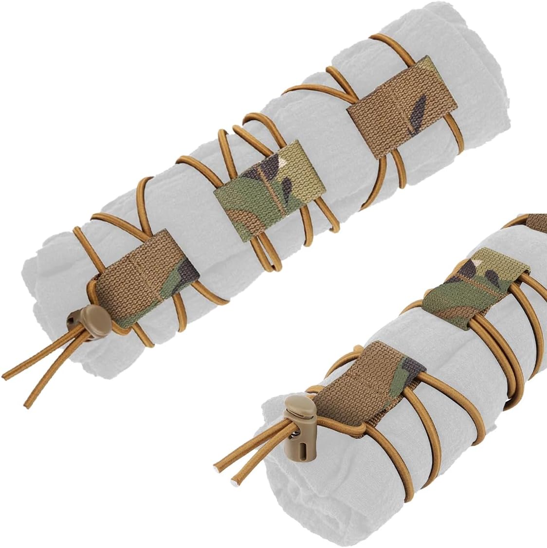 Tactical Flag Bungee Elastic Fastener Strap Shock Cord Retention Molle Webbing Loop Lock Secure Plate Carrier Attachment - - Image 6