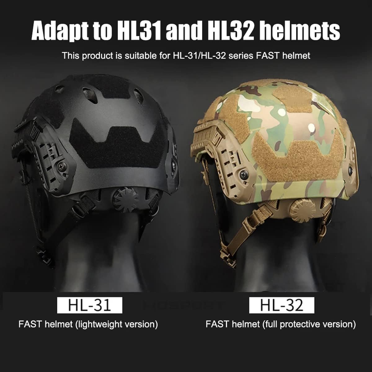 Tactical Helmet Strap Adjustable Chin Inner Suspension System with Bolts and Screws for Fast MICH IBH Airsoft Helmets khaki - - Image 3