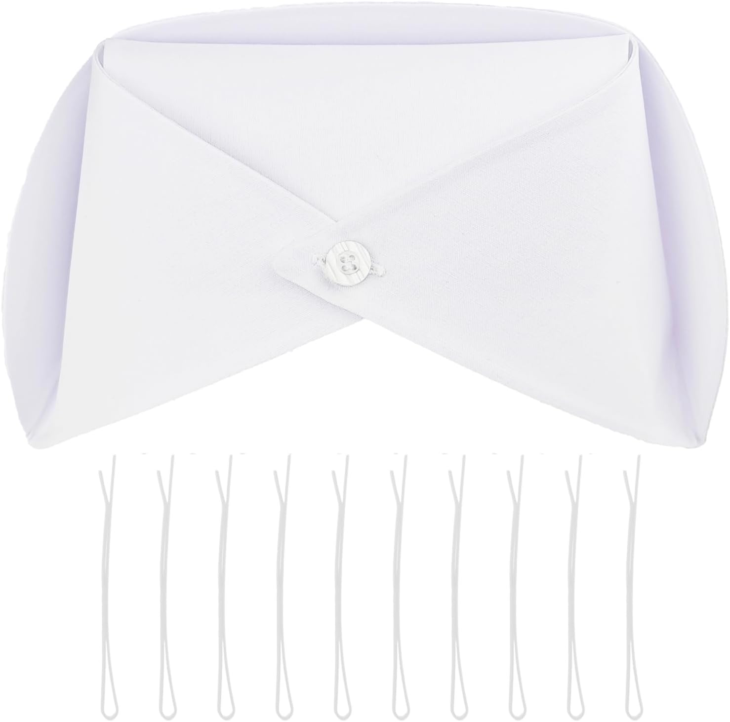 1/3/5/10 Pack White Nurse Hat Headband Cap Costume and 10 Pins - Image 1