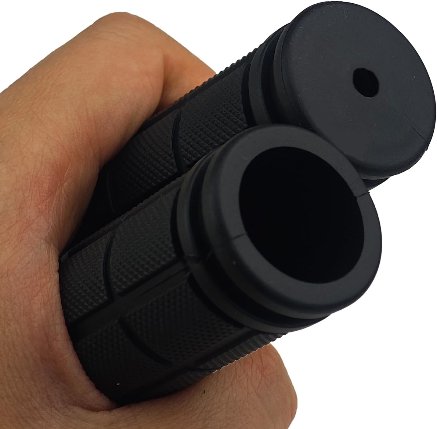 2 Pairs Bicycle Handle Bar Grips Mushroom for BMX/Road Mountain Bikes Black - Image 4