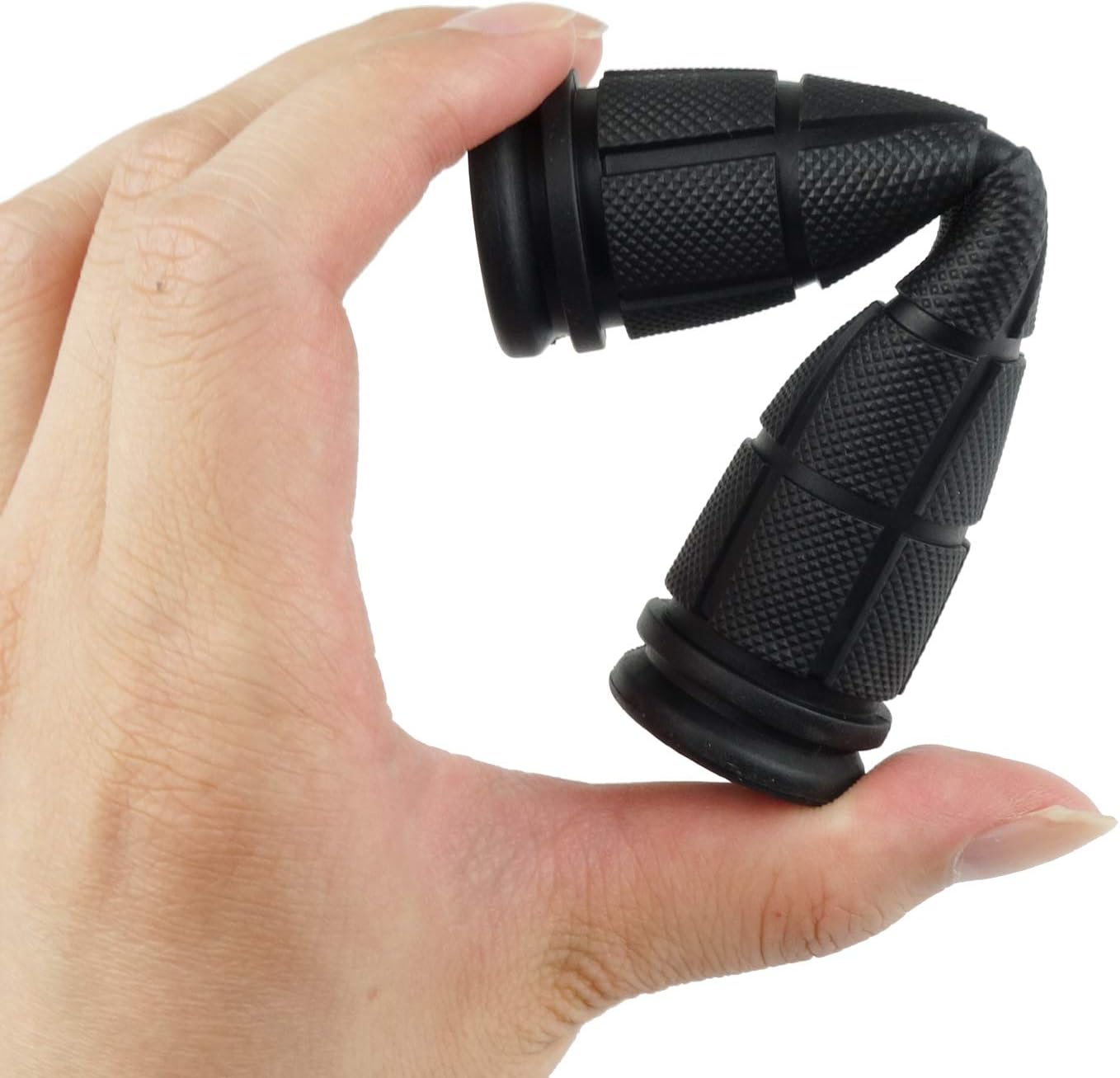 2 Pairs Bicycle Handle Bar Grips Mushroom for BMX/Road Mountain Bikes Black - Image 5