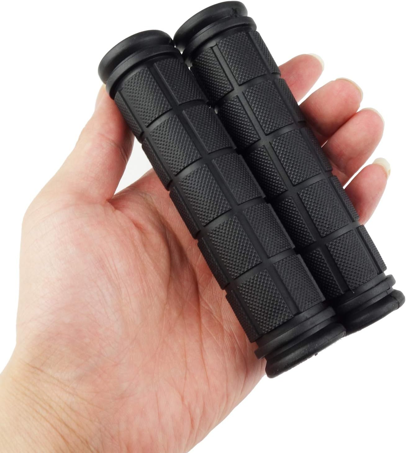 2 Pairs Bicycle Handle Bar Grips Mushroom for BMX/Road Mountain Bikes Black - Image 6