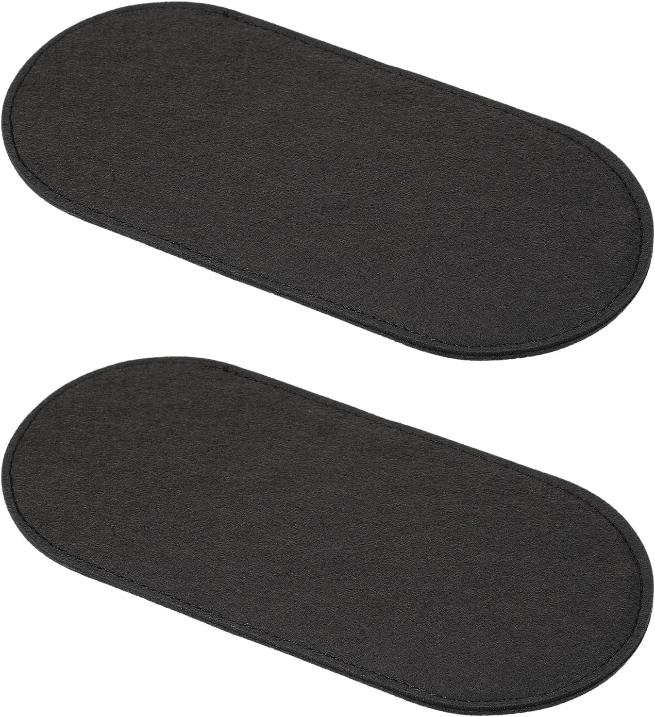 Felt Base Shaper 10x5 Inch, 2 Pcs Bag Bottom Pad Purse Liner Board Insert Oval for Handbags Tote Crossbody Backpack, Black Inch - Image 1