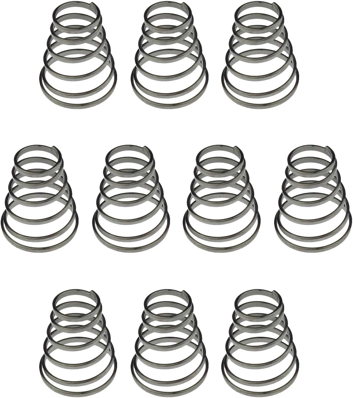 10 Pack 304 Stainless Steel Universal Quick Release Bike Wheel Skewer Springs - Image 1