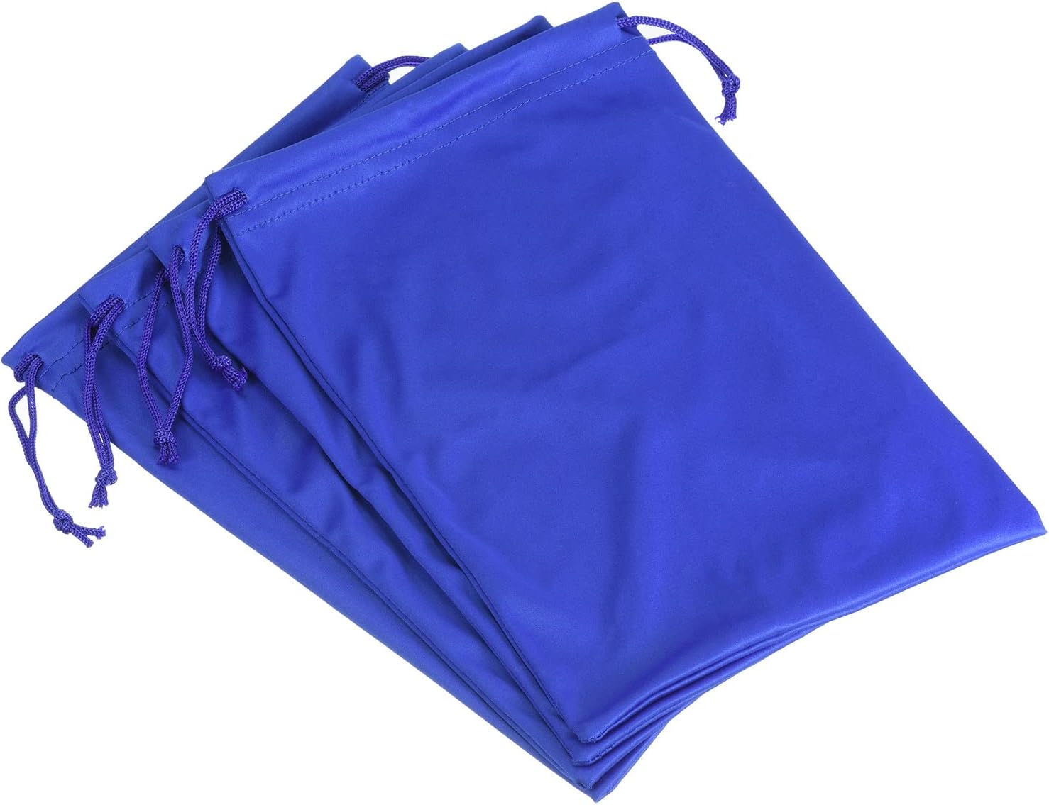 Ski Goggle Bag, Microfiber Snow Goggles Case Cover Soft Storage Sleeve Drawstring Pouch Blue - - Image 1